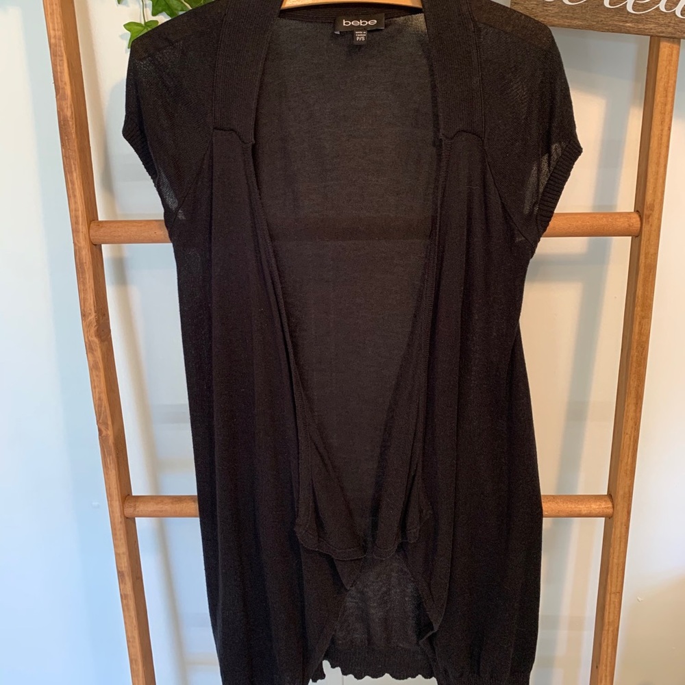 BEBE black cardigan Sz S